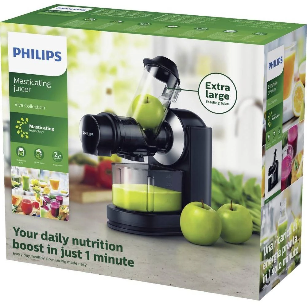 Philips Viva Collection Sulčiaspaudė HR1889/70 Tipas Lėta sulčiaspaudė, Juodas, 150 W