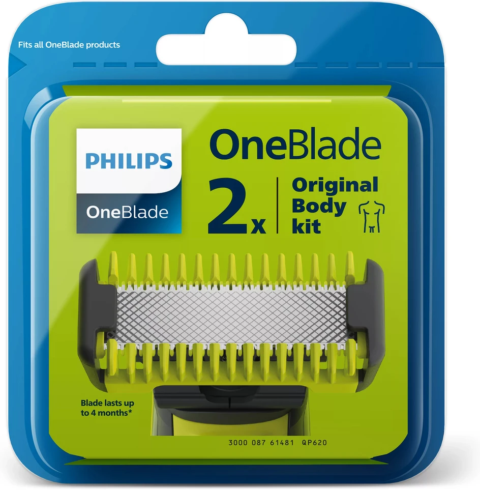 Philips OneBlade Rinkinys veidui + kūnui QP620/50
