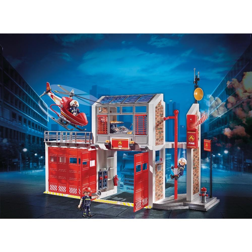PLAYMOBIL CITY ACTION Ugniagesių gaisrinė su kopėčiomis, 9463