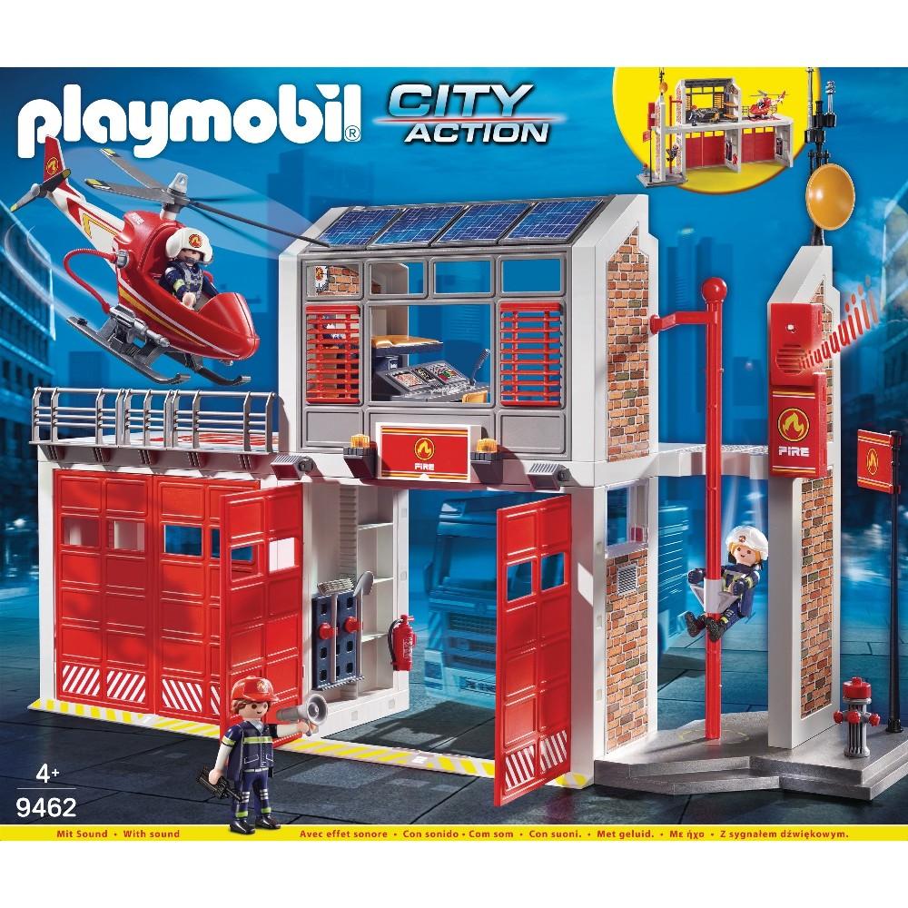 PLAYMOBIL CITY ACTION Ugniagesių gaisrinė su kopėčiomis, 9463