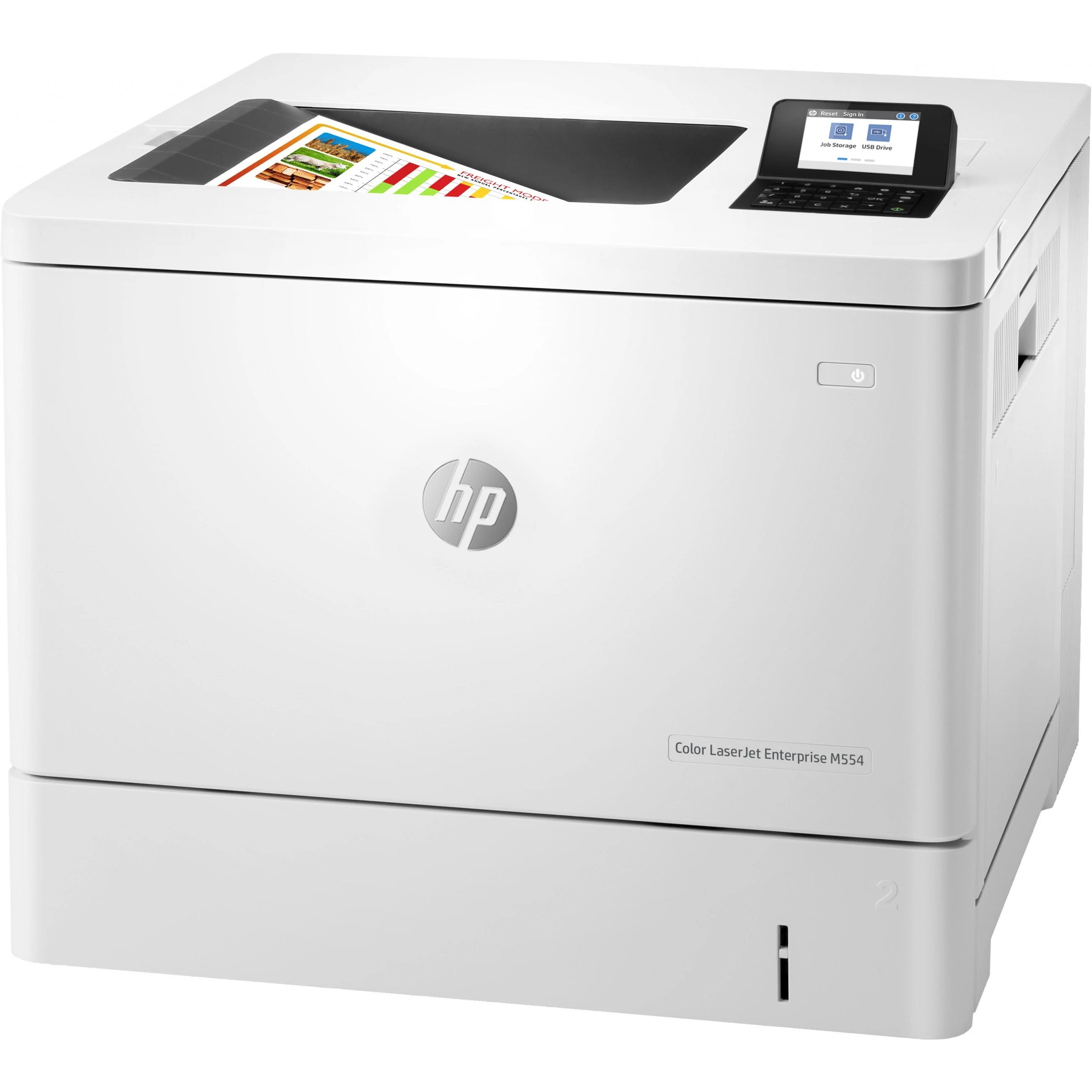 Spausdintuvas „Hewlett Packard“ (HP) „HP Color LaserJet Enterprise M554dn“ A4 spalvotas lazerinis USB 33 psl./min. (ML)
