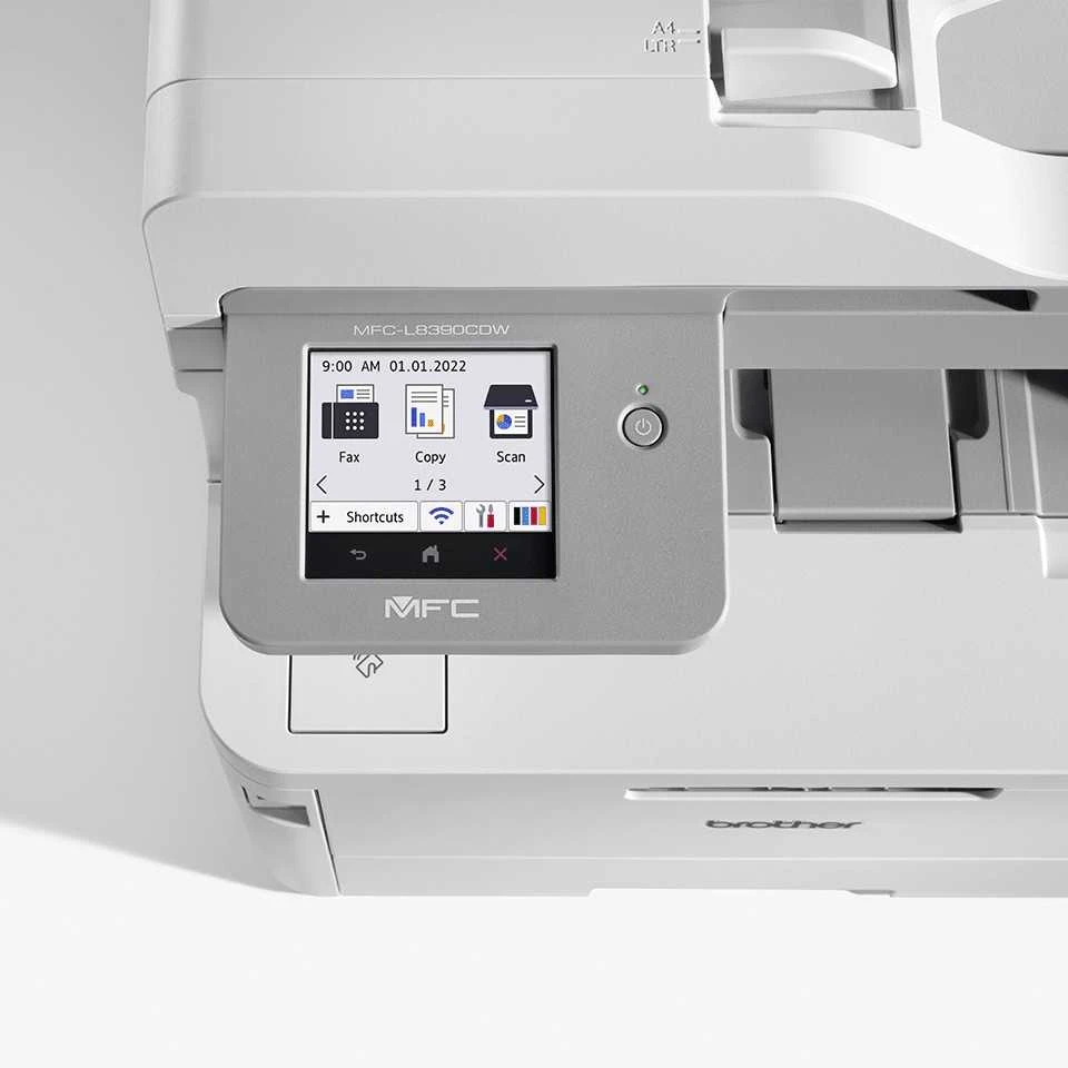 BROTHER MFC-L8390CDW SPALVOTAS LED daugiafunkcis spausdintuvas, ADF, DVIPUSIS spausdinimas, LAN-1GBE, WIFI, NFC, 30 P./min.
