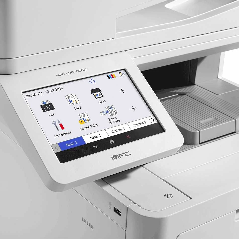 Spausdintuvas BROTHER MFC-L9670CDN COLOUR LASER AIO, ADF, DUPLEX, LAN-1GBE, NFC, 2GB, 40PPM (DUPLEX 40/40)