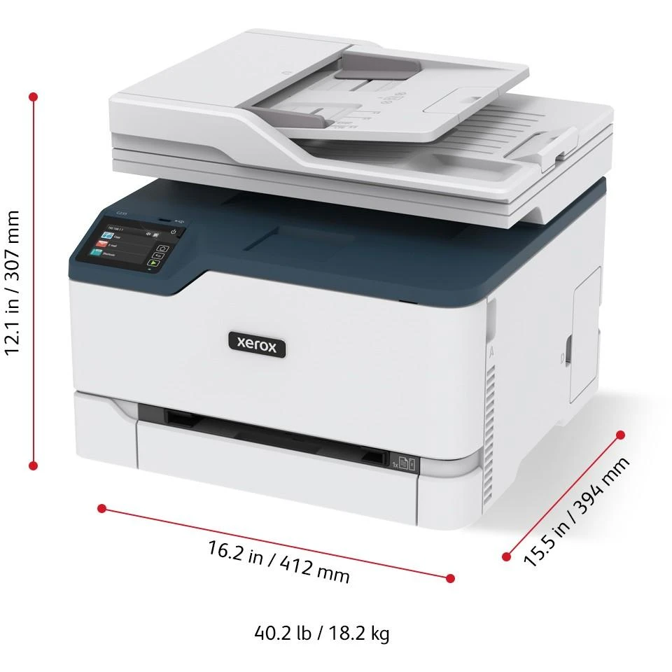 Spausdintuvas Xerox C235, USB, WiFi, Baltos/Pilkos spalvos