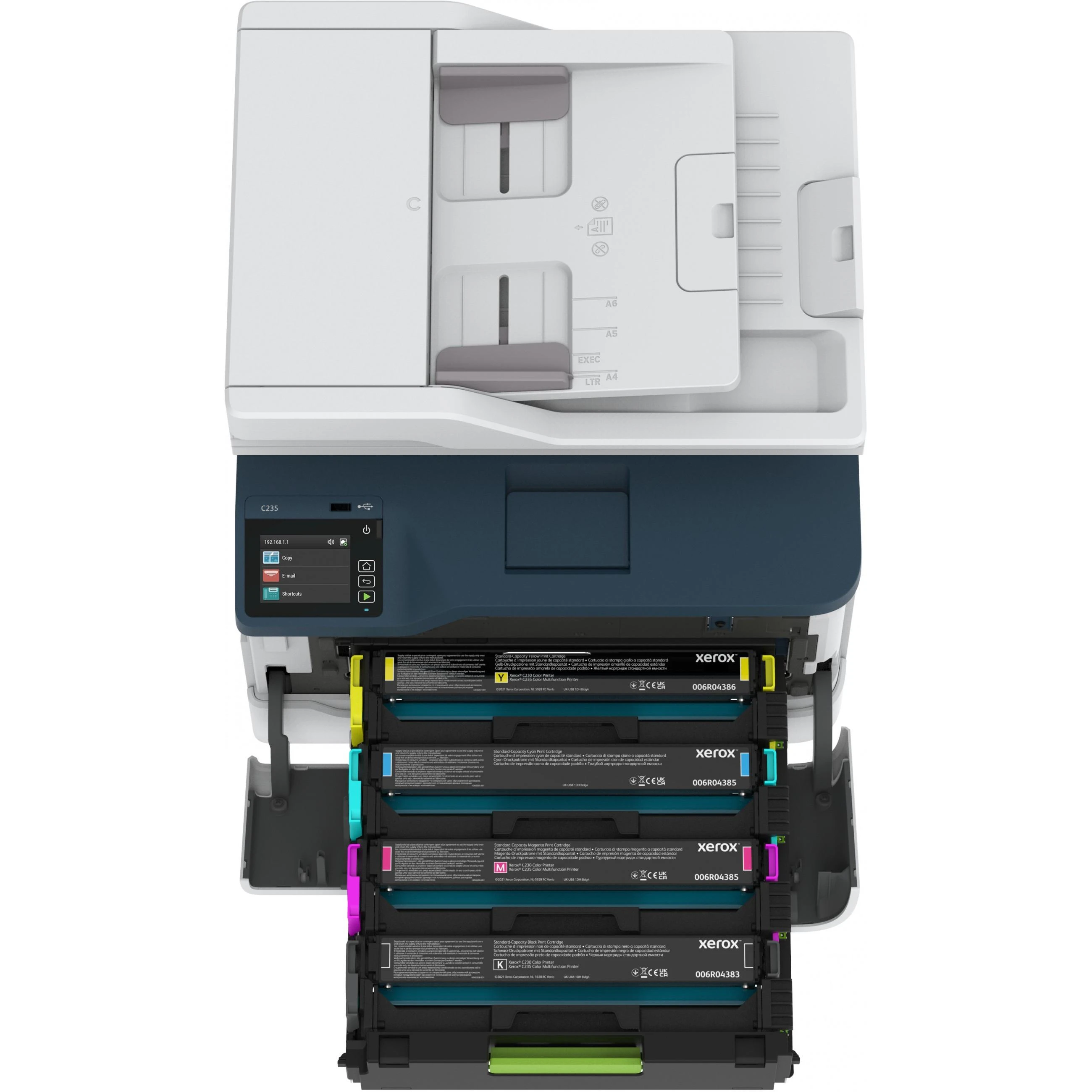 Spausdintuvas Xerox C235, USB, WiFi, Baltos/Pilkos spalvos