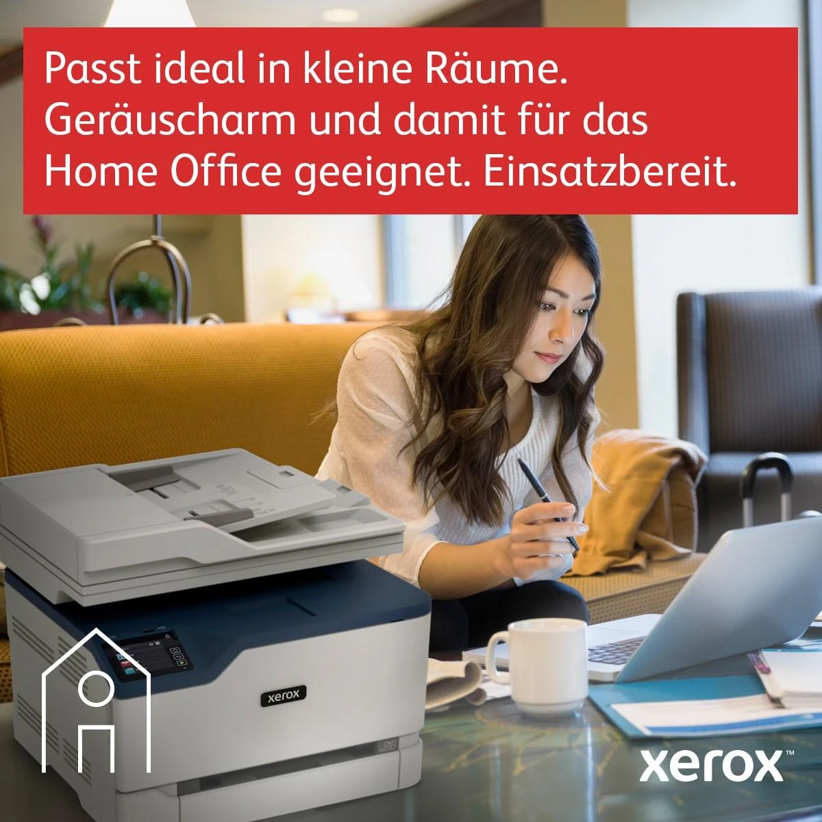 Spausdintuvas Xerox C235, USB, WiFi, Baltos/Pilkos spalvos