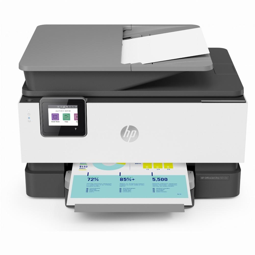 Hewlett Packard (HP) „HP Officejet Pro 9012e All-in-One“ spausdintuvas, įskaitant 6 mėnesių momentinio rašalo su HP+ bandomąją versiją