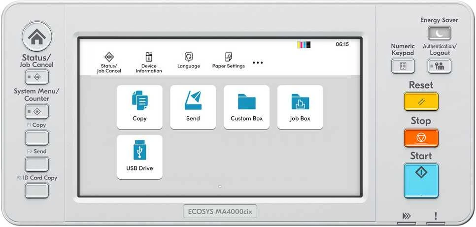 Kyocera ECOSYS MA4000cix Spausdintuvas lazerinis spalvotas MFP A4 40 ppm Tinklinis LAN USB