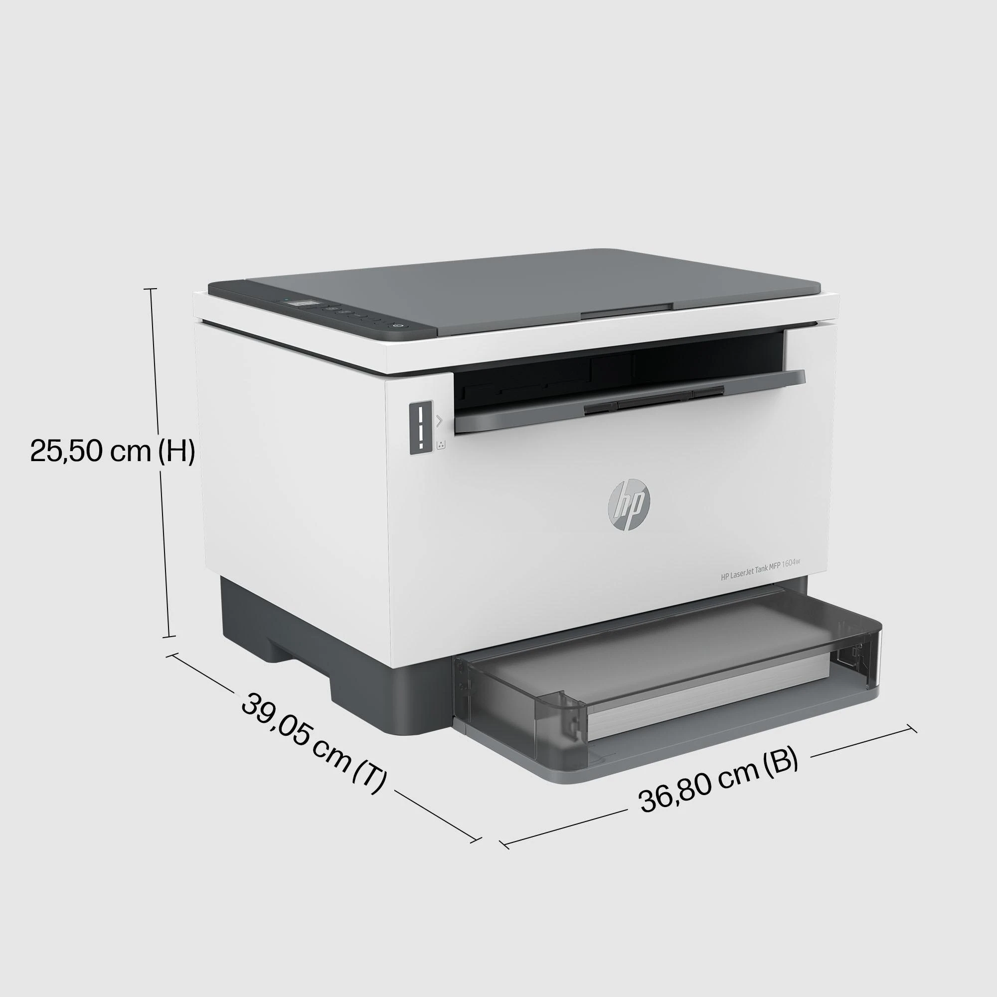 Hewlett Packard (HP) HP LaserJet Tank 1604w AIO All-in-One Spausdintuvas - A4 Mono lazerinis, Print/Copy/Scan, Wifi, 23ppm, 250-2500 pages per men (pakeičia Neverstop)