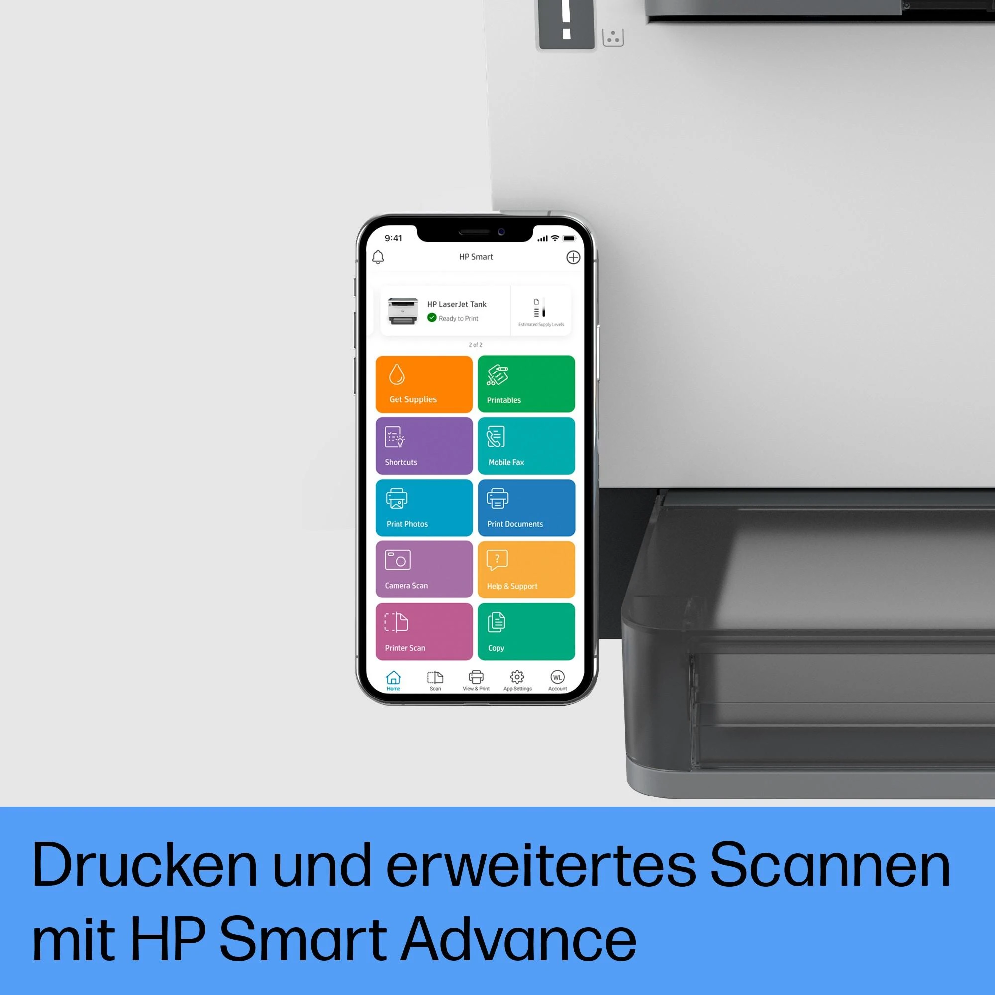 Hewlett Packard (HP) HP LaserJet Tank 2604dw AIO All-in-One Spausdintuvas - A4 Mono lazerinis, Spausdinti/Kopijuoti/Nuskaityti, Auto-Duplex, LAN, Wifi, 22 val., 250-2500 puslapių per mėnesį (pakeičia Neverstop)