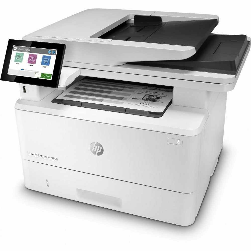 Hewlett Packard (HP) HP LaserJet Enterprise MFP M430f AIO All-in-One Spausdintuvas - A4 Mono lazerinis, Spausdinti/Kopijuoti/Dual-Side Scan/Faksas, Automatinis dokumentų tiektuvas, Auto-Duplex, LAN, 38ppm, 900-4800 pages per mėnuo (pakeičia M521f / M521dn)