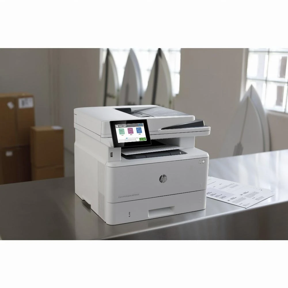 Hewlett Packard (HP) HP LaserJet Enterprise MFP M430f AIO All-in-One Spausdintuvas - A4 Mono lazerinis, Spausdinti/Kopijuoti/Dual-Side Scan/Faksas, Automatinis dokumentų tiektuvas, Auto-Duplex, LAN, 38ppm, 900-4800 pages per mėnuo (pakeičia M521f / M521dn)
