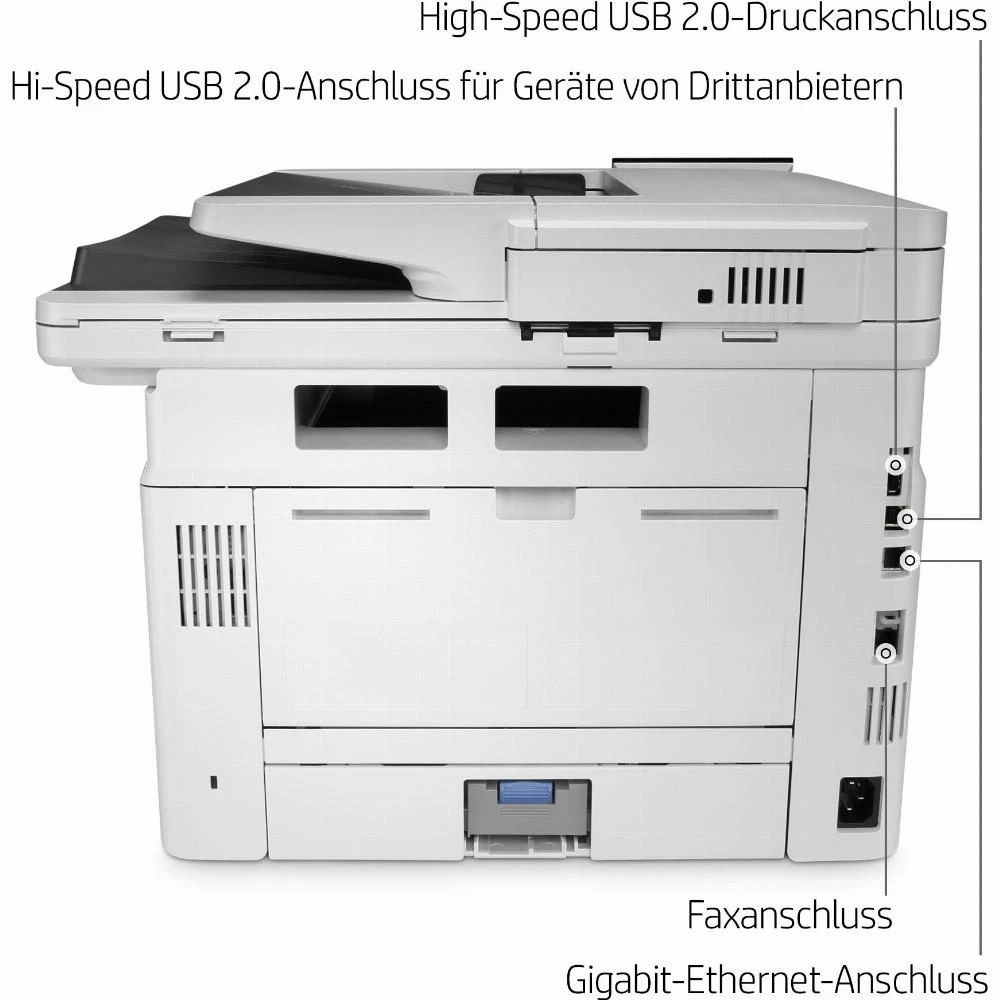 Hewlett Packard (HP) HP LaserJet Enterprise MFP M430f AIO All-in-One Spausdintuvas - A4 Mono lazerinis, Spausdinti/Kopijuoti/Dual-Side Scan/Faksas, Automatinis dokumentų tiektuvas, Auto-Duplex, LAN, 38ppm, 900-4800 pages per mėnuo (pakeičia M521f / M521dn)