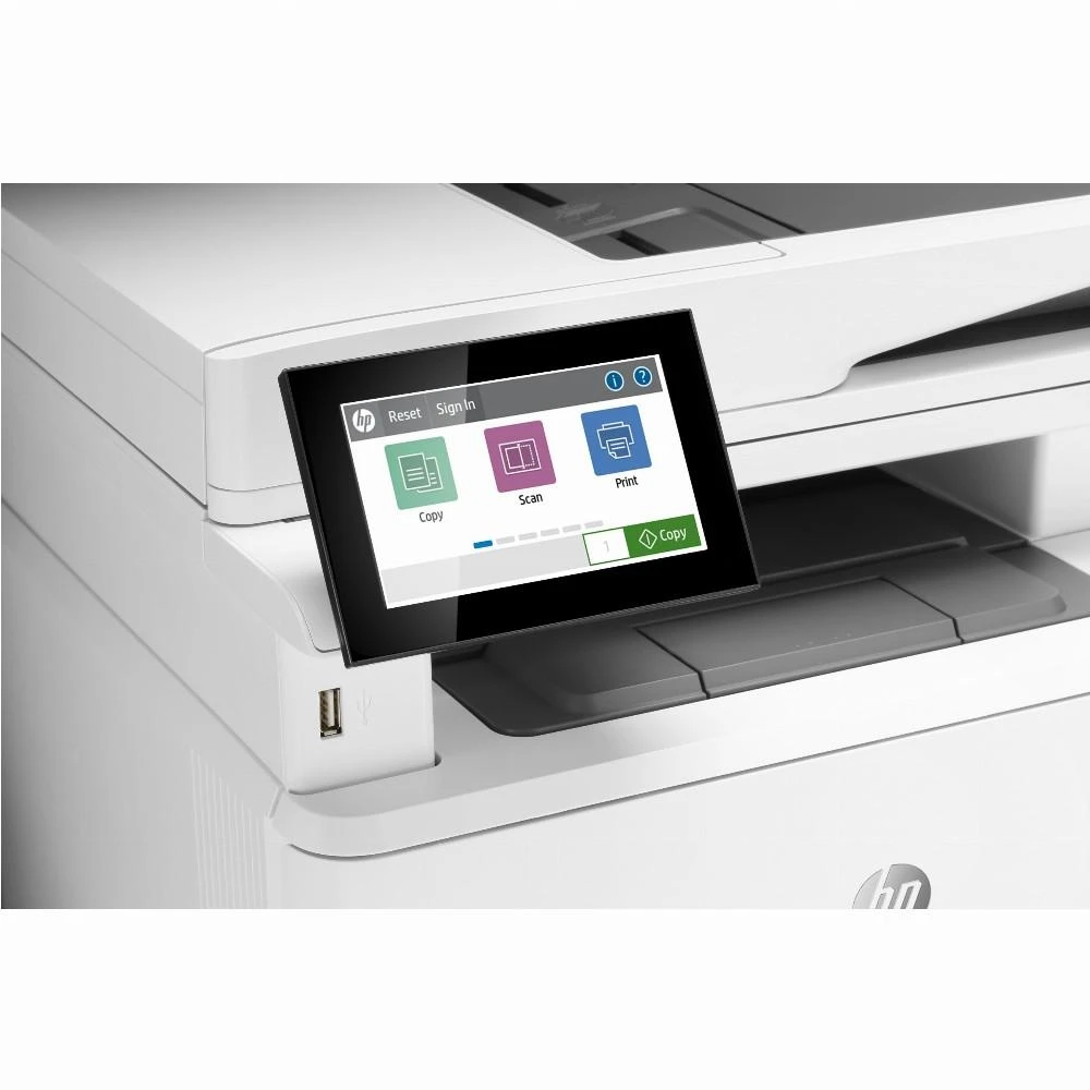 Hewlett Packard (HP) HP LaserJet Enterprise MFP M430f AIO All-in-One Spausdintuvas - A4 Mono lazerinis, Spausdinti/Kopijuoti/Dual-Side Scan/Faksas, Automatinis dokumentų tiektuvas, Auto-Duplex, LAN, 38ppm, 900-4800 pages per mėnuo (pakeičia M521f / M521dn)