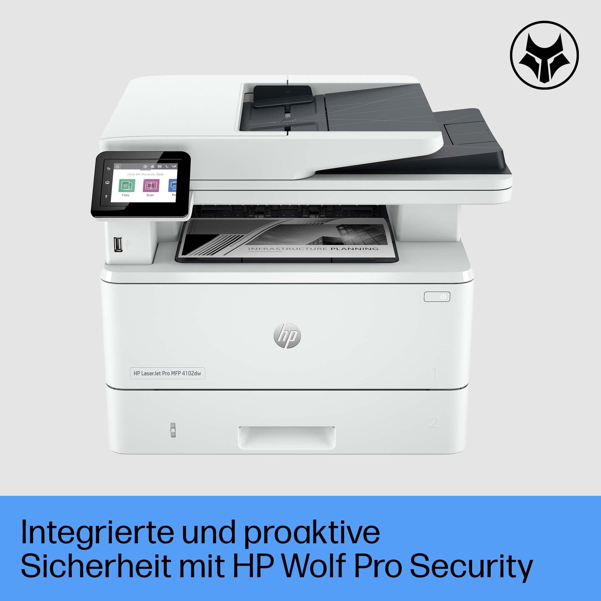 Lazerinis spausdintuvas HP LaserJet Pro MFP 4102dw
