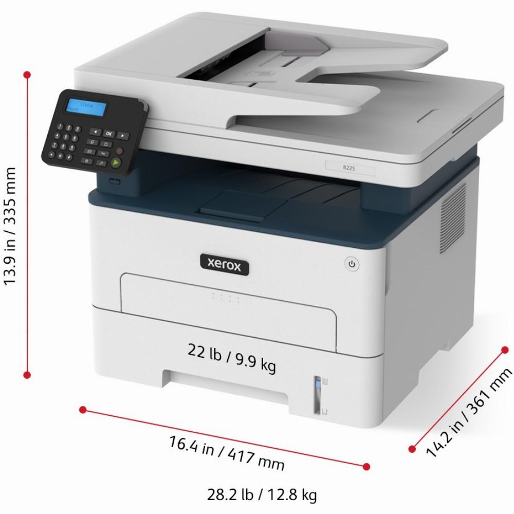 Spausdintuvas XEROX B225, Baltos/Pilkos spalvos