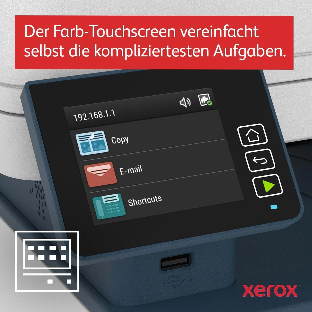 Spausdintuvas Xerox B235 A4 mono 4 in 1 MFP 34ppm. Dvipusis, tinklas, Wifi
