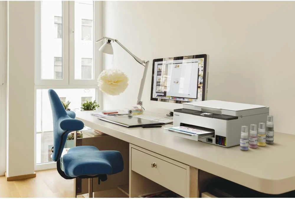 CANON MAXIFY GX1050 daugiafunkcis spalvotas rašalinis spausdintuvas, pakartotinai užpildomas, A4, 210 x 297 mm, A4, 15 atv./min., 250 lapų, USB 2.0, LAN, „Wi-Fi“.