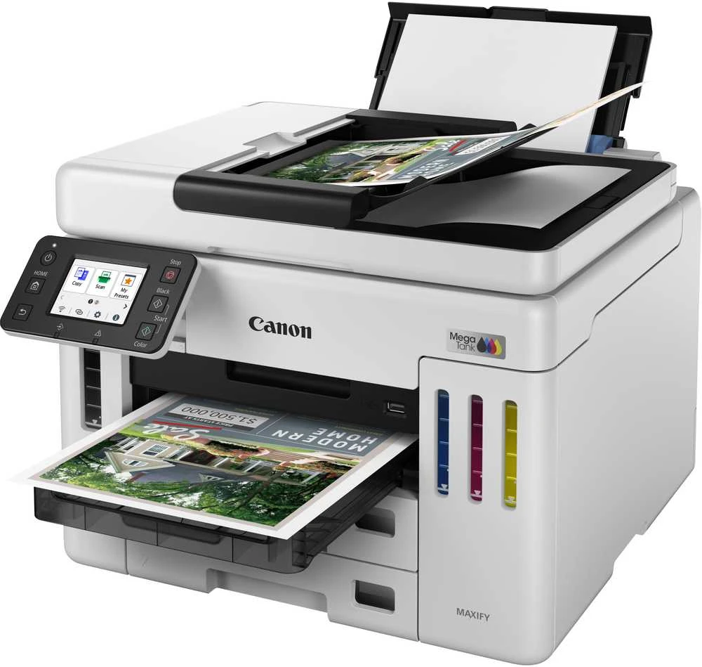 Canon | MAXIFY GX7150 | Daugiafunkcinis spausdintuvas | Ink-jet | Spalvotas | A4 | Wi-Fi | Baltas