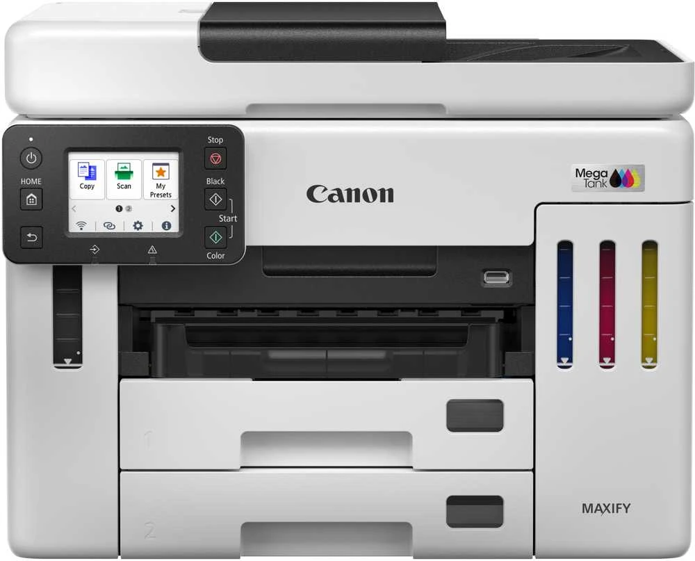 Canon | MAXIFY GX7150 | Daugiafunkcinis spausdintuvas | Ink-jet | Spalvotas | A4 | Wi-Fi | Baltas