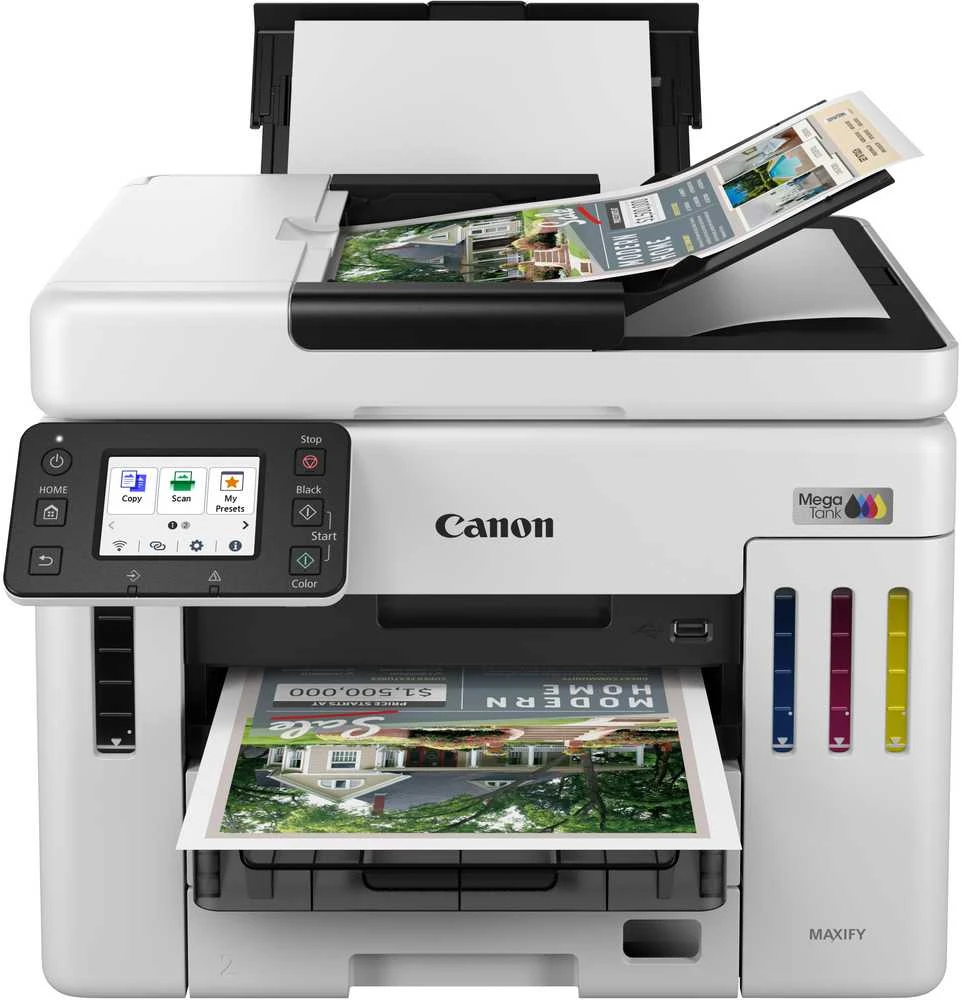 Canon | MAXIFY GX7150 | Daugiafunkcinis spausdintuvas | Ink-jet | Spalvotas | A4 | Wi-Fi | Baltas