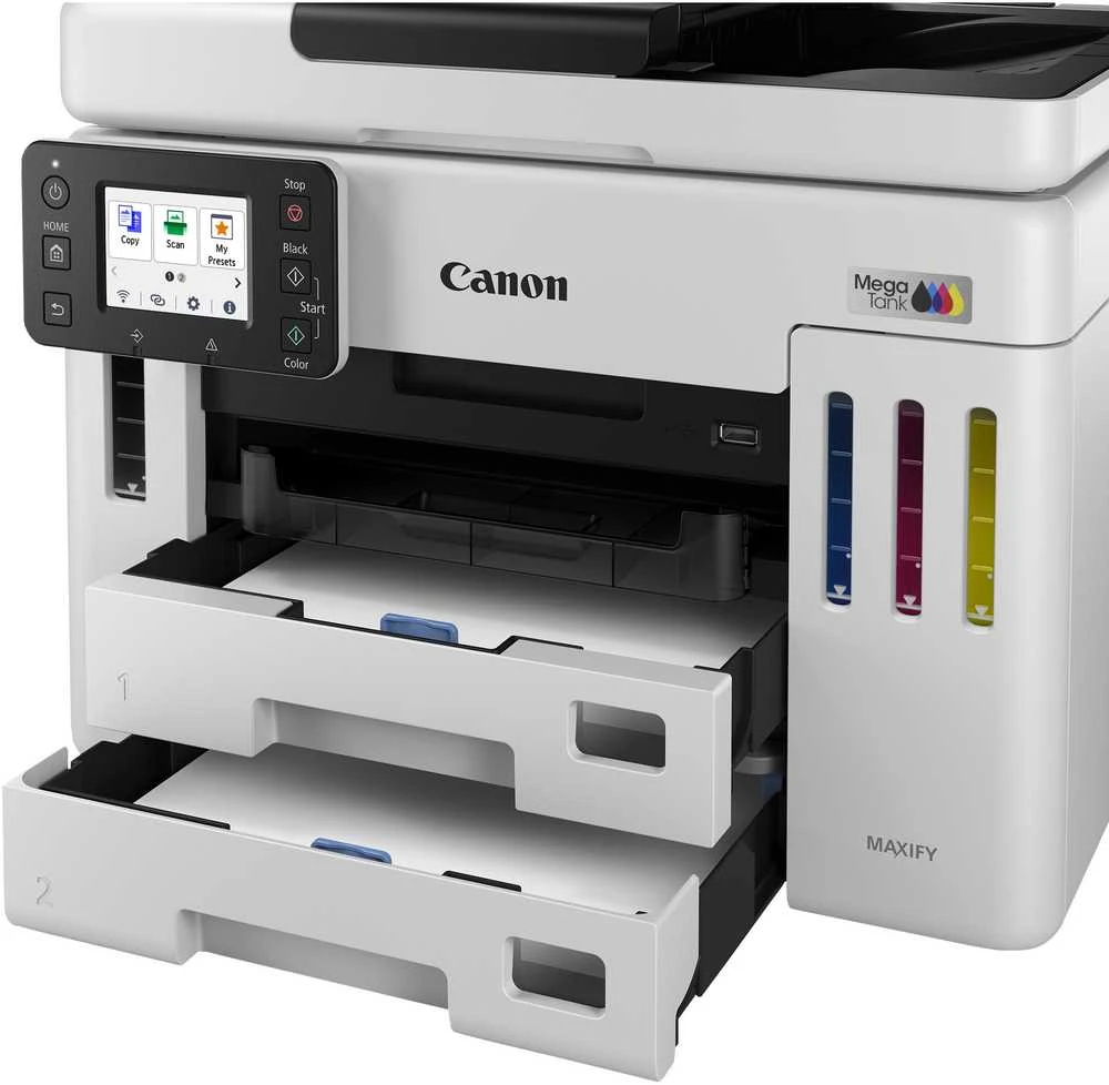 Canon | MAXIFY GX7150 | Daugiafunkcinis spausdintuvas | Ink-jet | Spalvotas | A4 | Wi-Fi | Baltas