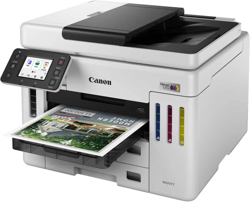 Canon | MAXIFY GX7150 | Daugiafunkcinis spausdintuvas | Ink-jet | Spalvotas | A4 | Wi-Fi | Baltas