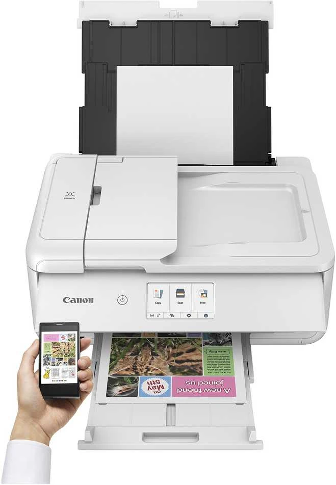 Spalvotas rašalinis spausdintuvas Canon Pixma TS9551Ca, A3, Wi-Fi, Baltas
