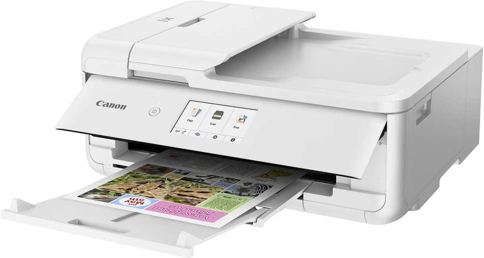 Spalvotas rašalinis spausdintuvas Canon Pixma TS9551Ca, A3, Wi-Fi, Baltas