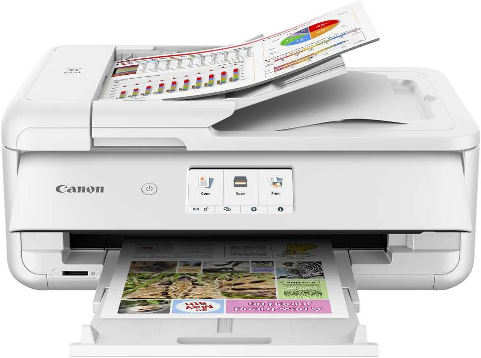 Spalvotas rašalinis spausdintuvas Canon Pixma TS9551Ca, A3, Wi-Fi, Baltas