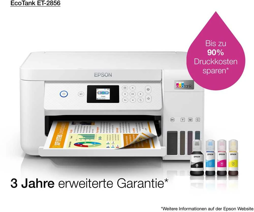 Daugiafunkcinis spausdintuvas Epson EcoTank ET-2856 (C11CJ63406)