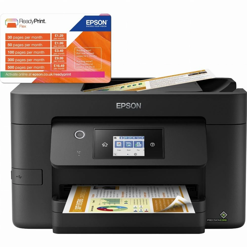 „Epson WorkForce Pro WF-3820DWF“ rašalinis spausdintuvas, A4, 4800 x 2400 DPI, 21 ppm, „Wi-Fi“