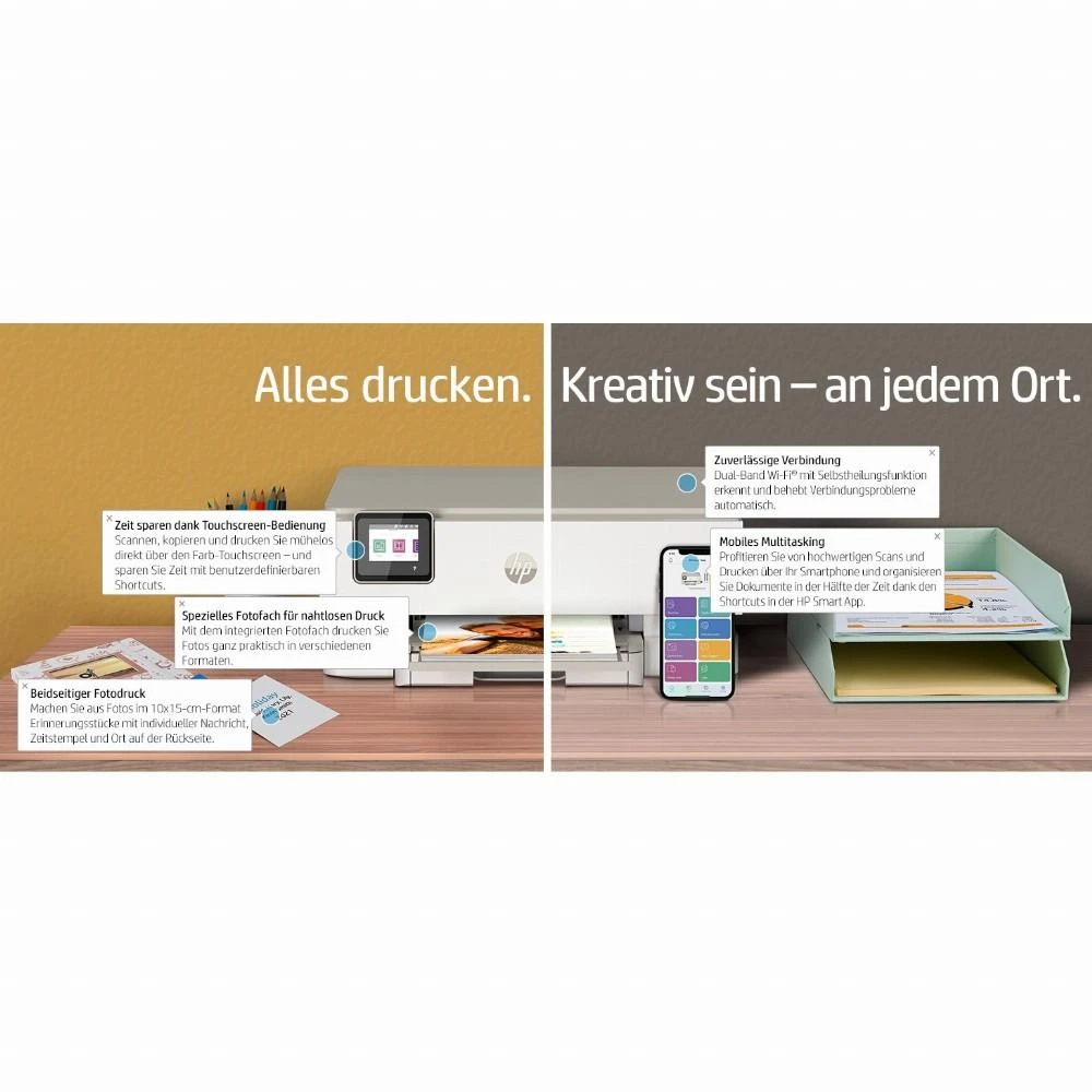 Hewlett Packard (HP) HP Envy Inspire 7220e daugiafunkcis A4 spalvotas rašalinis 10 psl./min. Spausdinti Nuskaityti Kopijuoti Nuotraukos Spausdintuvas