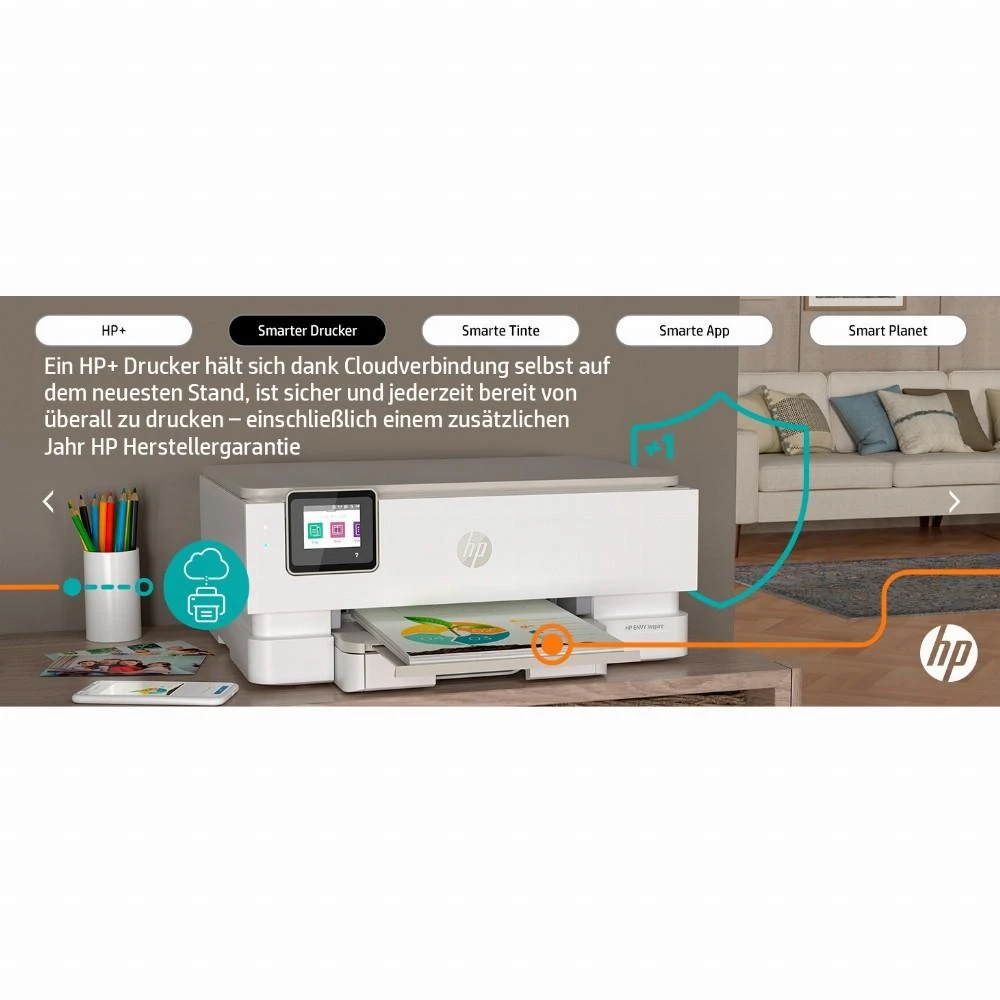 Hewlett Packard (HP) HP Envy Inspire 7220e daugiafunkcis A4 spalvotas rašalinis 10 psl./min. Spausdinti Nuskaityti Kopijuoti Nuotraukos Spausdintuvas