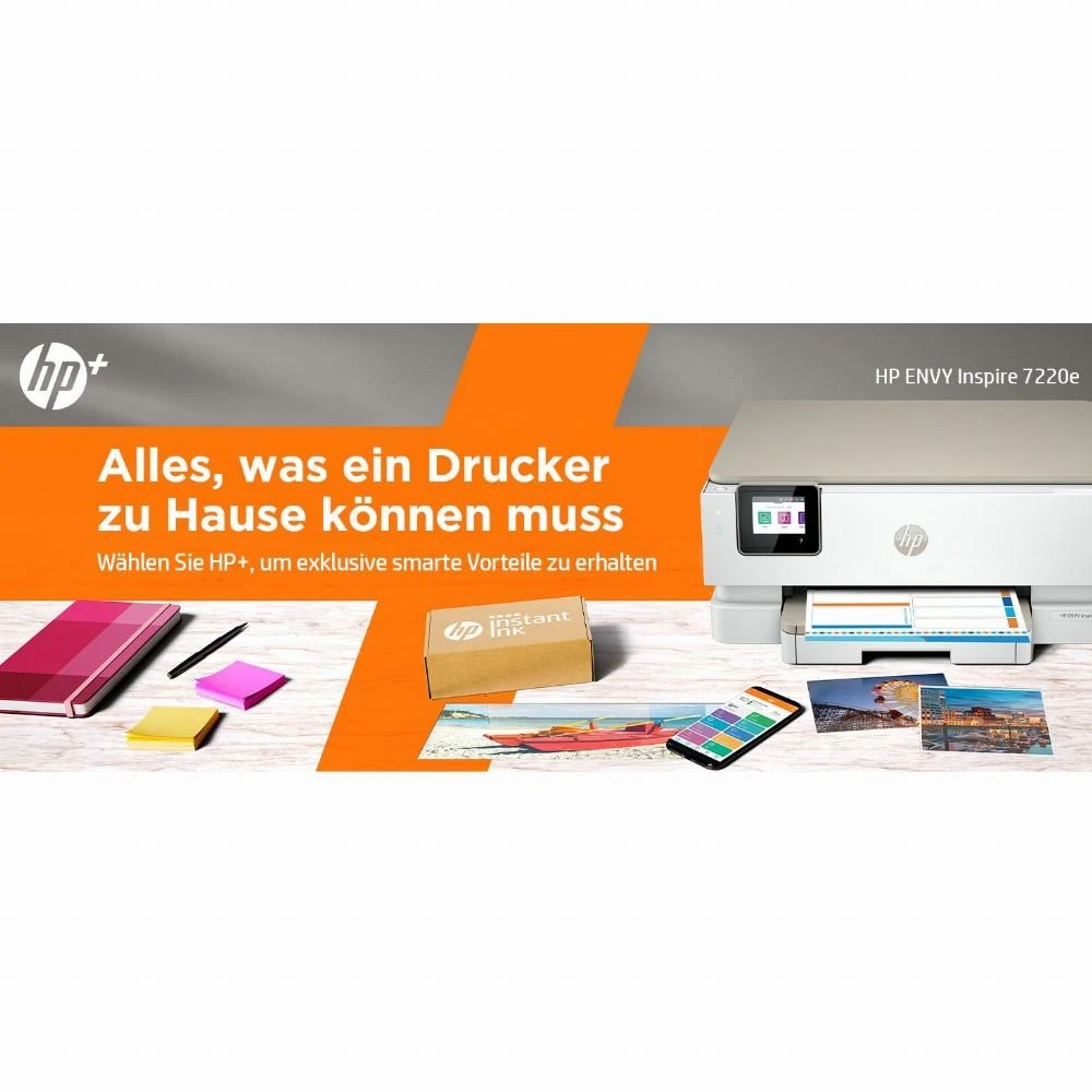Hewlett Packard (HP) HP Envy Inspire 7220e daugiafunkcis A4 spalvotas rašalinis 10 psl./min. Spausdinti Nuskaityti Kopijuoti Nuotraukos Spausdintuvas