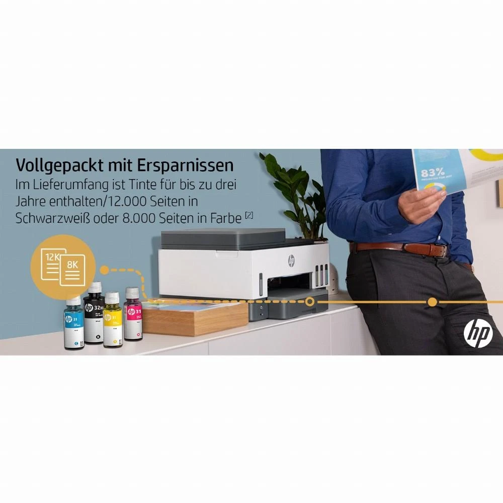 Hewlett Packard (HP) Spausdintuvas T HP Smart Tank 7605 3in1/A4/WiFi/Bluetooth/ADF/Dulpex