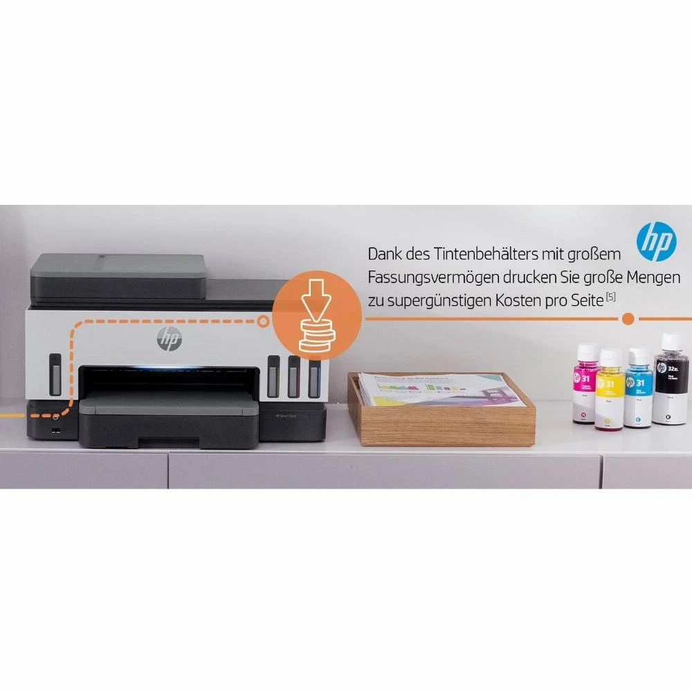 Hewlett Packard (HP) Spausdintuvas T HP Smart Tank 7605 3in1/A4/WiFi/Bluetooth/ADF/Dulpex