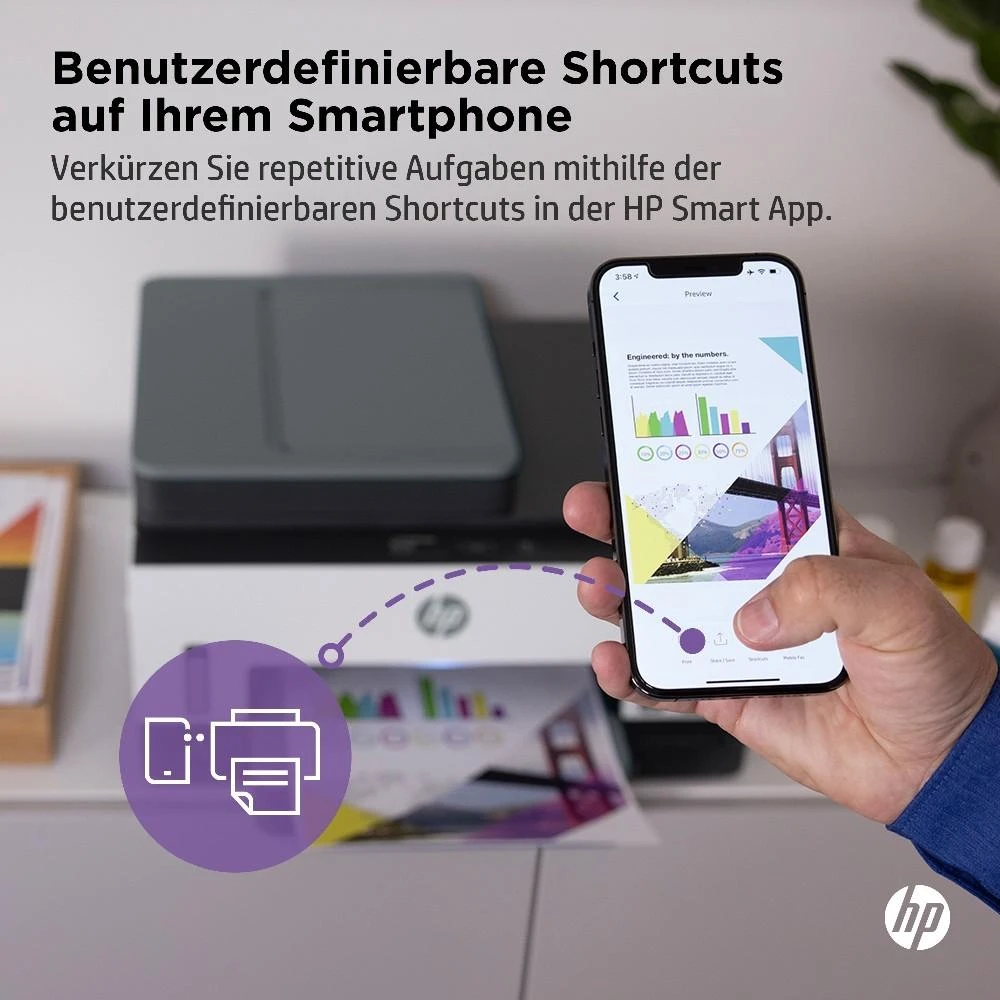 Hewlett Packard (HP) Spausdintuvas T HP Smart Tank 7605 3in1/A4/WiFi/Bluetooth/ADF/Dulpex