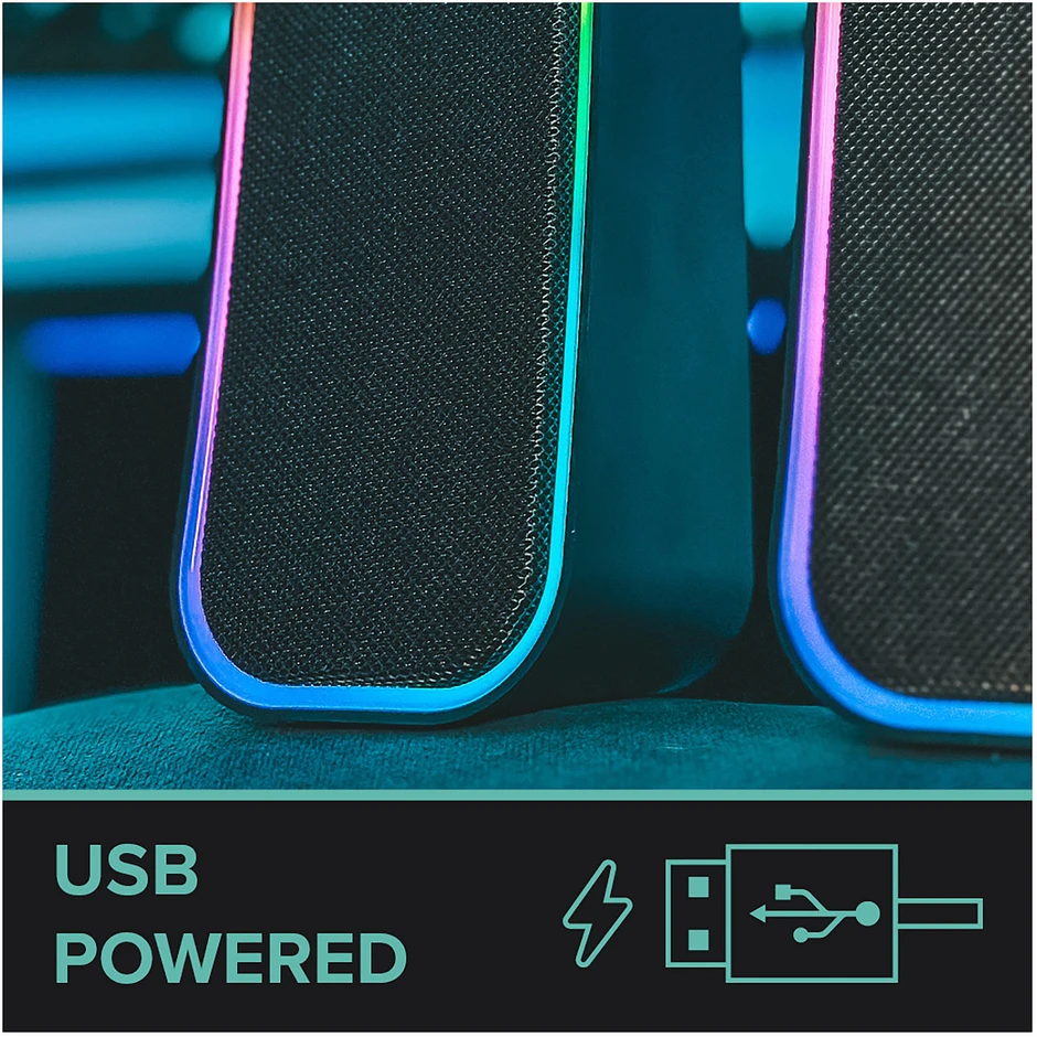 Kompiuterio kolonėlės „Speedlink“ – TOKEN RGB žaidimų stereo kolonėlė, juoda