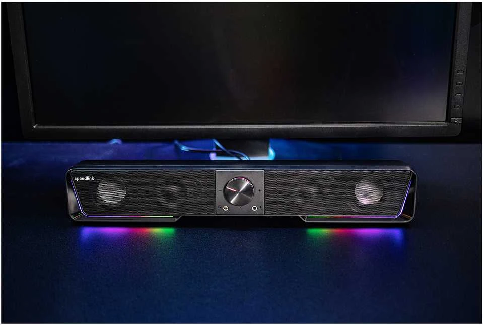 Namų kino sistema Speedlink kolonėlė GRAVITY RGB. Soundbar. juodas retail