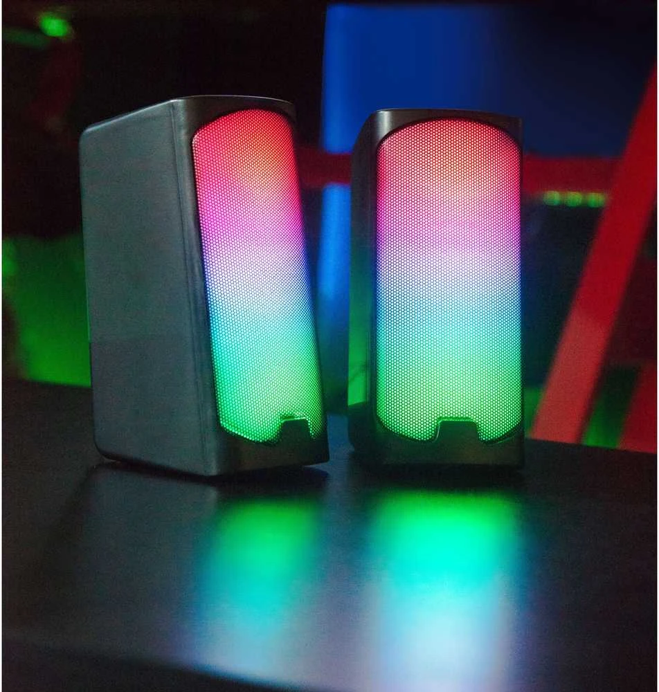 Kompiuterio kolonėlės Speedlink - TONOS RGB žaidimų stereo garsiakalbis, juodas