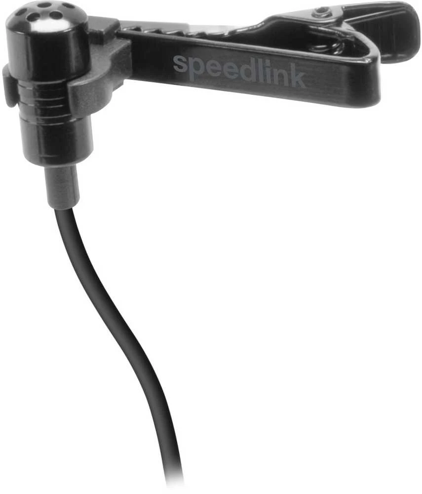 Speedlink SPES prisegamas mikrofonas, juodas