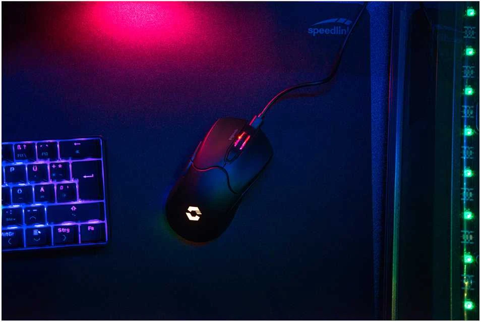 „Speedlink“ – „VELOX“ įkraunama RGB žaidimų pelė – belaidė, juoda