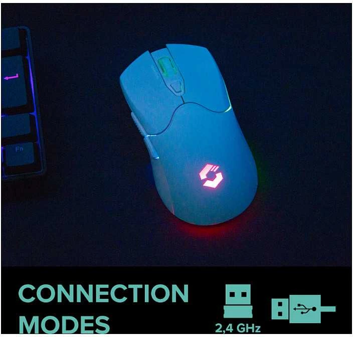 „Speedlink VELOX“ įkraunama RGB belaidė žaidimų pelė, balta