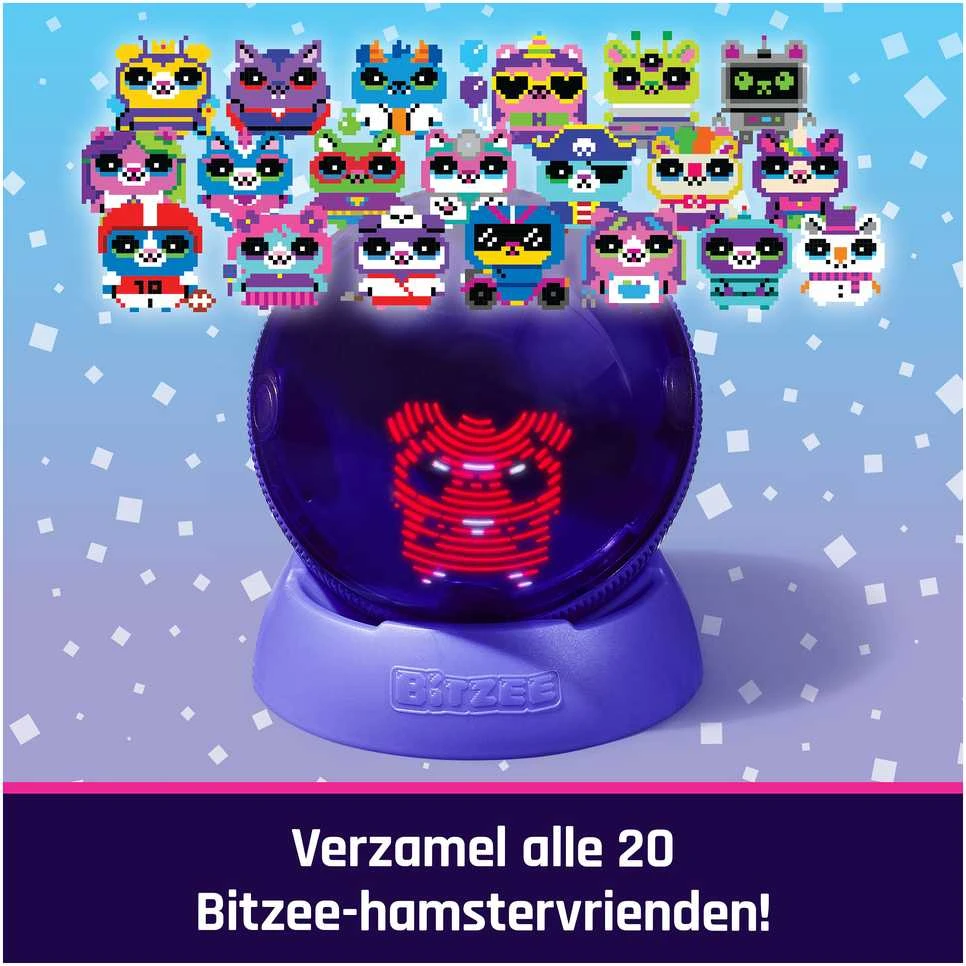 NAUJIENA 2025! Interaktyvus skaitmeninis gyvūnėlis žiurkėno rate BITZEE Hamster Ball