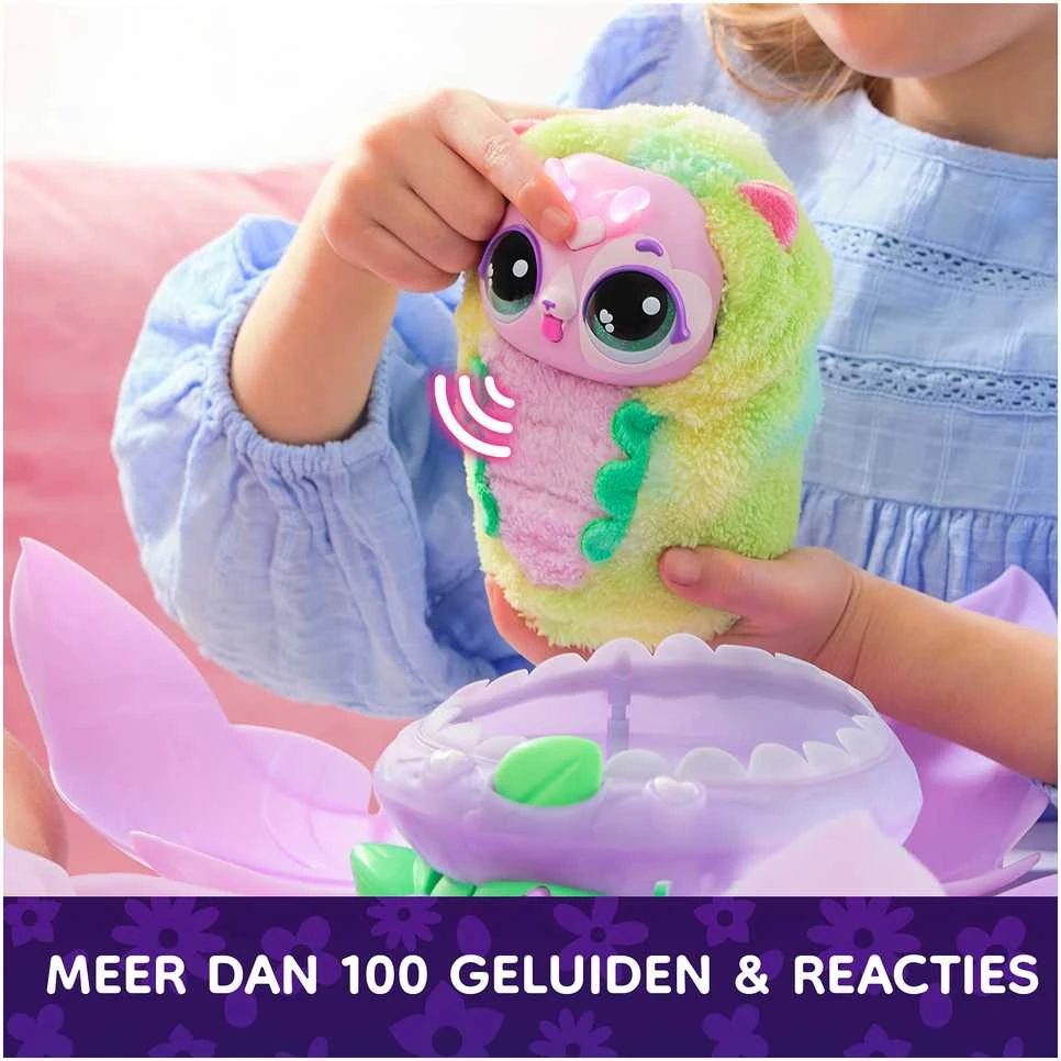 HATCHIMALS ALIVE Interaktyvus žaislas „Žydintis siurprizas-kačiukas“