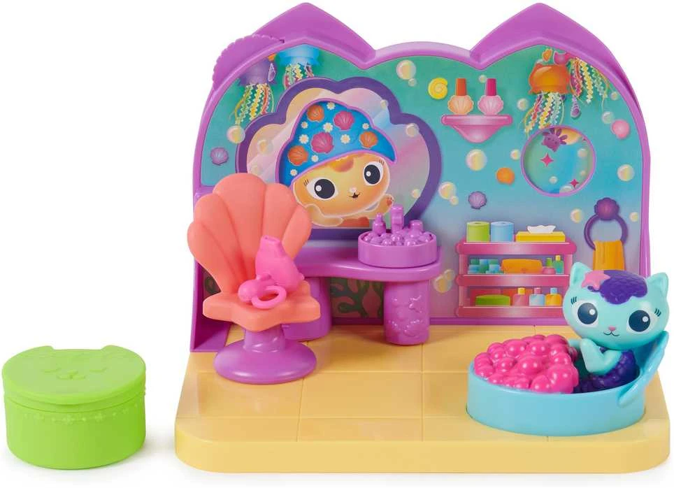 Spin Master Koci Domek Gabi Pokój do domku komplektas Spa figurka Syrenkotka + priedai