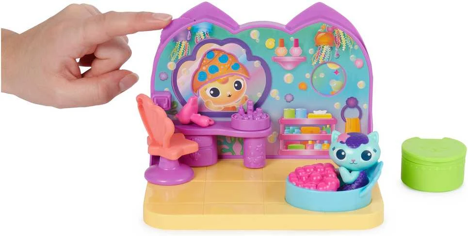 Spin Master Koci Domek Gabi Pokój do domku komplektas Spa figurka Syrenkotka + priedai