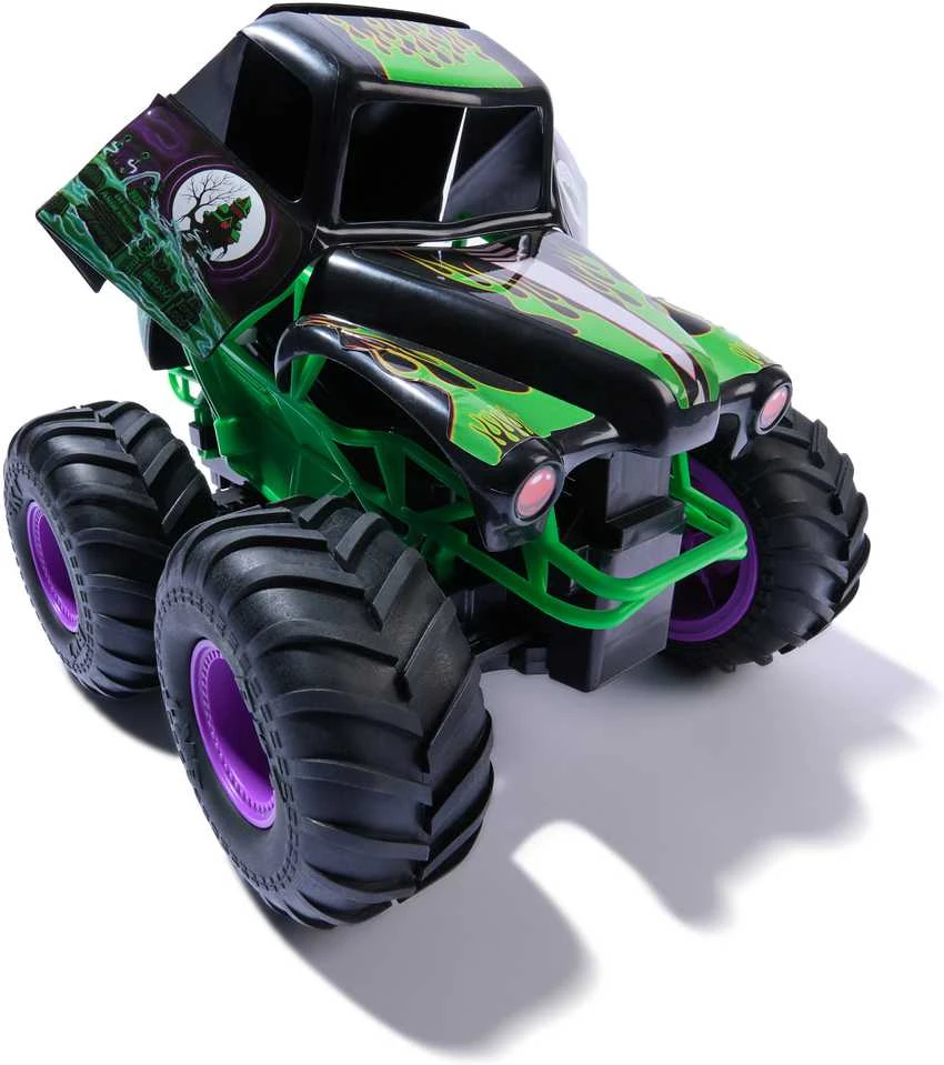 Nuotoliniu būdu valdomas visureigis MONSTER JAM RC Smash & Bash Grave Digger