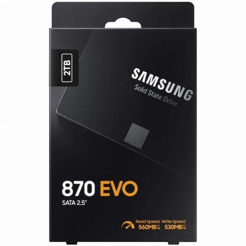 Kietasis vidinis diskas SSD SAMSUNG 870 EVO 2TB/SATA 3.0|MLC/MZ-77E2T0B/EU